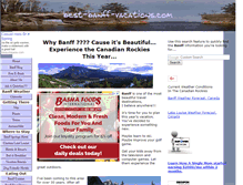 Tablet Screenshot of best-banff-vacations.com